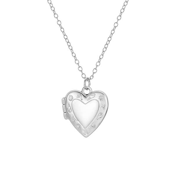 The Salty Gem PIECE OF MY HEART LOCKET Silver