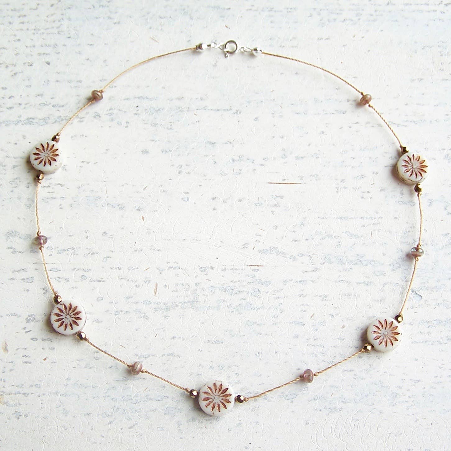 Jo Bird Jewelry Aster Star Necklace - NEW Colors White Bronze
