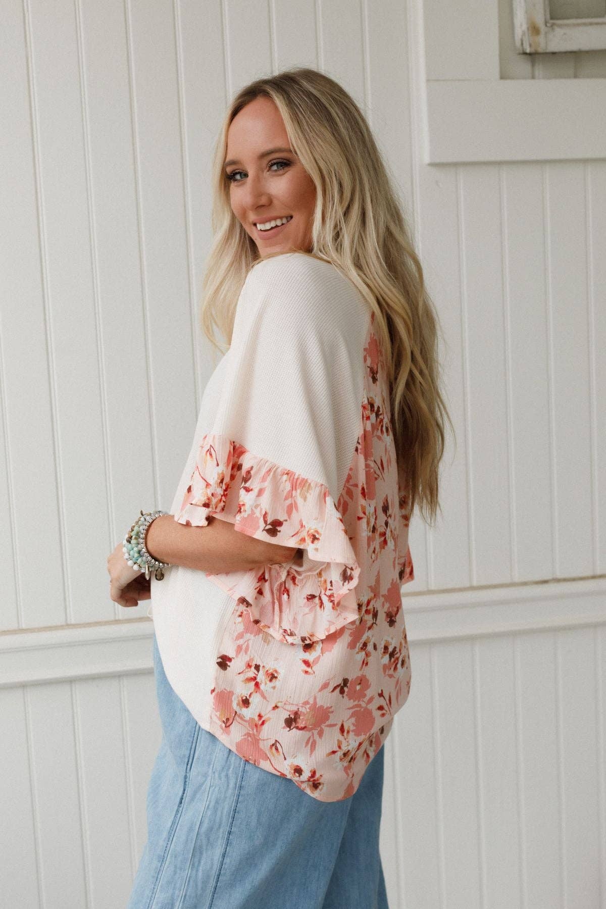 Three Bird Nest SUNLIT MEADOW TOP - BEIGE
