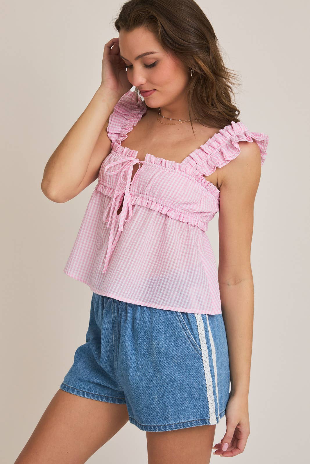 SQUARE NECK CROP TANK TOP