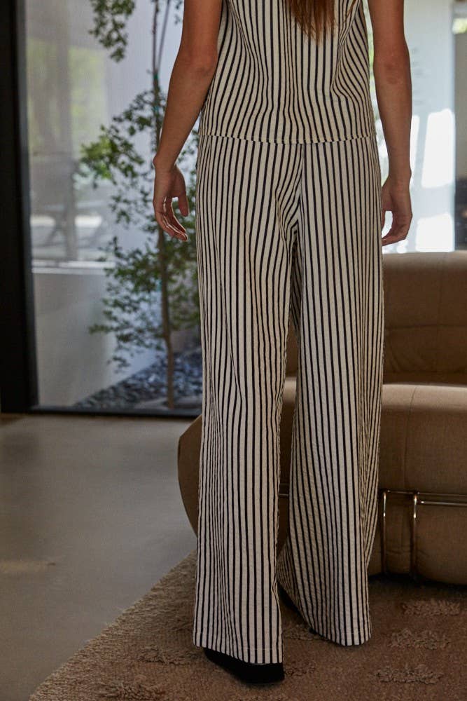 WOVEN STRIPED PANTS