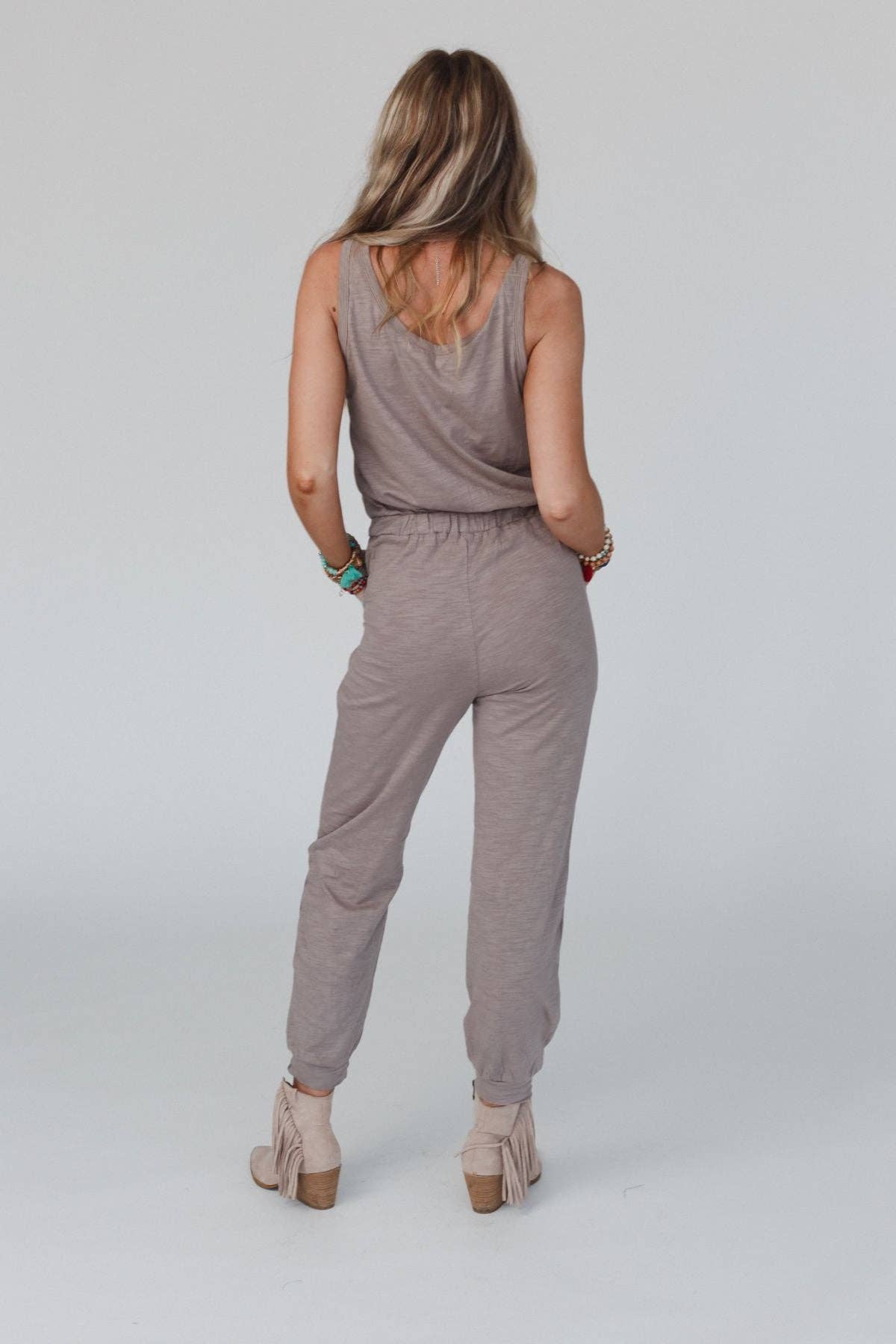 Three Bird Nest Set to Go Textured Jumpsuit And Cardigan Set