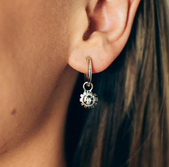 The Salty Gem Tess & Sarah Hoops Silver