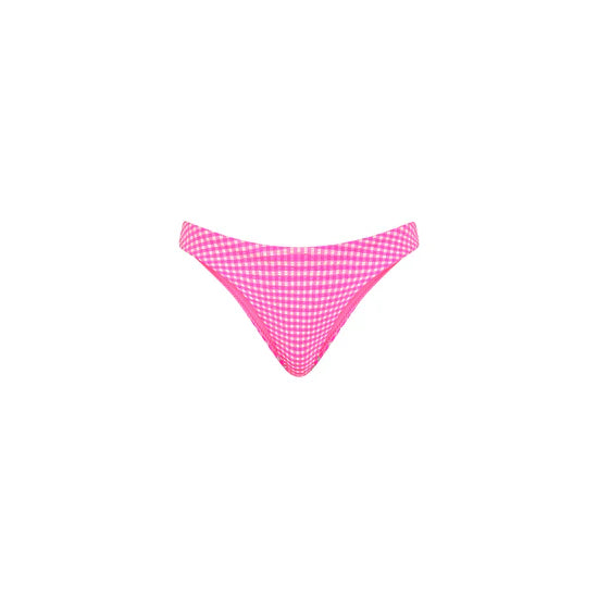 Minimal Full Coverage Bikini Bottom - Pink Diva