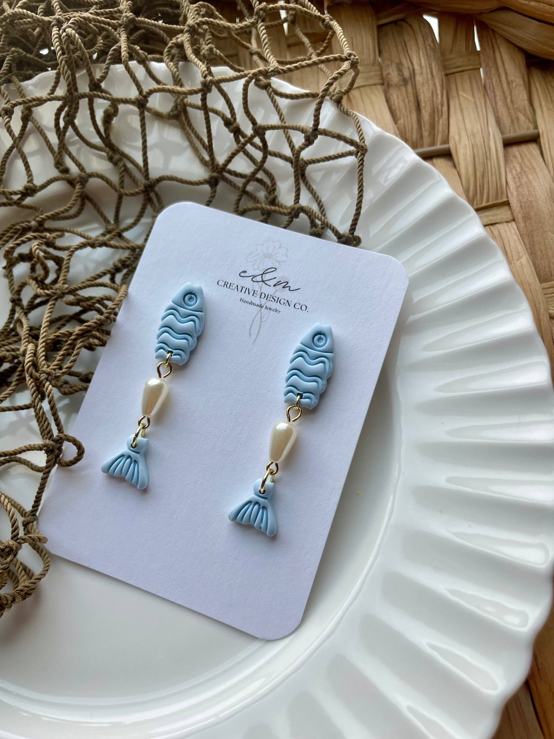 E & M Creative Design Co. Fin & Fancy Earrings