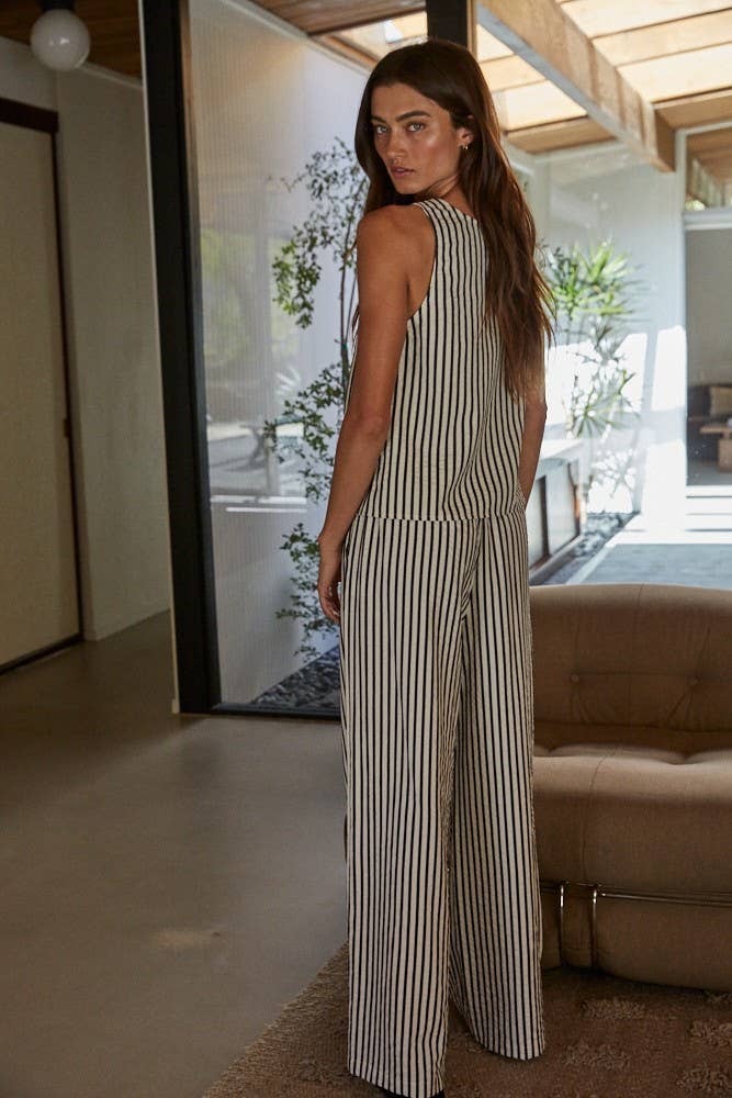 WOVEN STRIPED PANTS