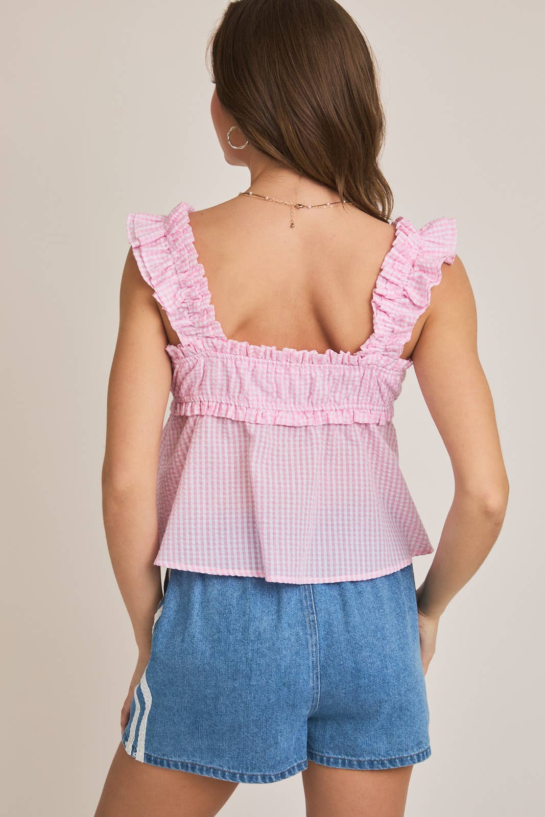 SQUARE NECK CROP TANK TOP