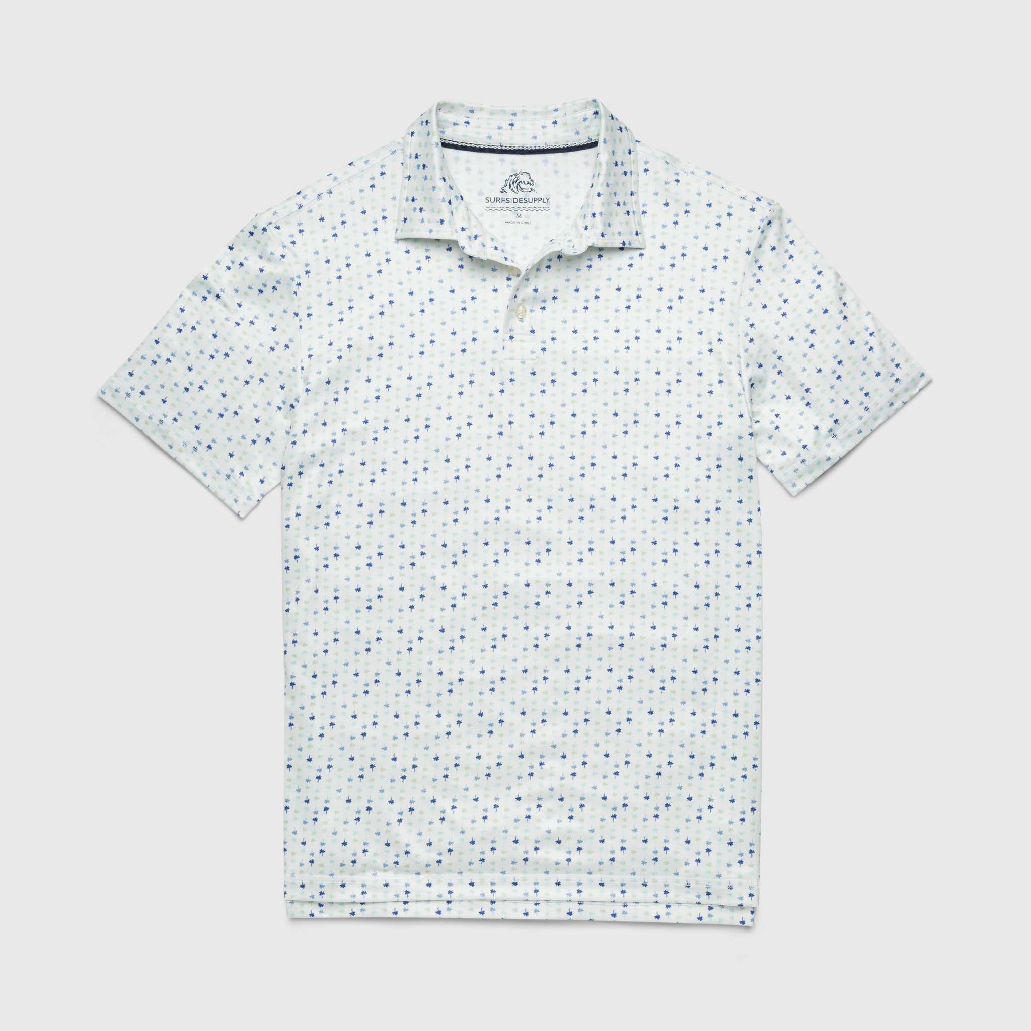 SURFSIDESUPPLY GARY PERFORMANCE POLO - BLUE PALM