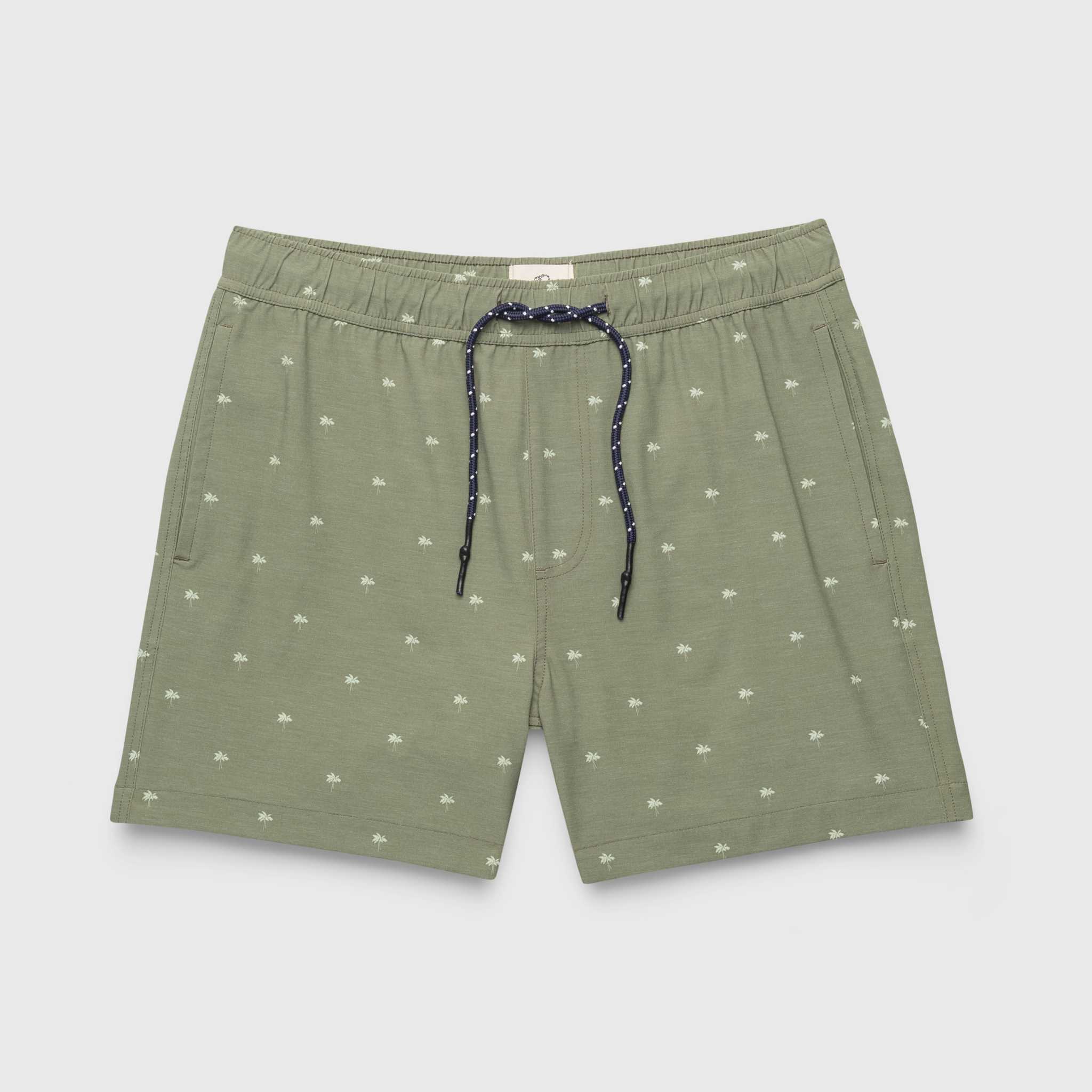 SURFSIDESUPPLY JIMMY 5" PALM VOLLEY HYBRID SHORT - OLIVE