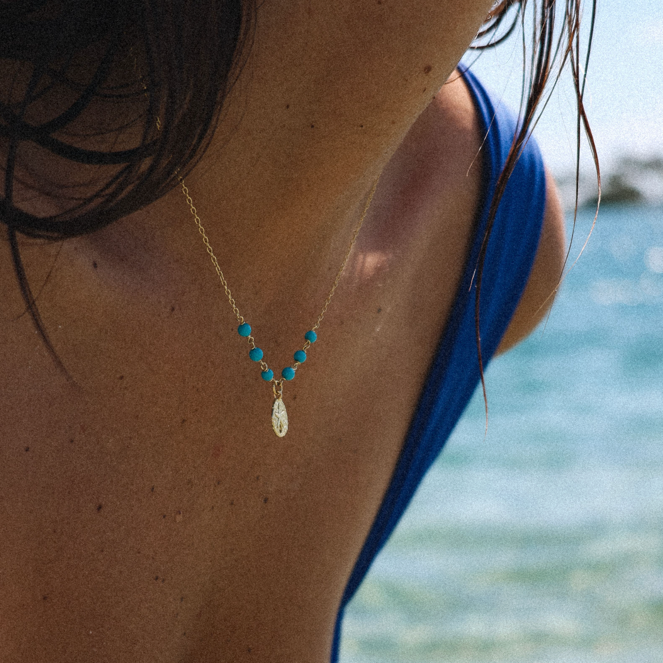The Salty Gem Sand Dollar Necklace