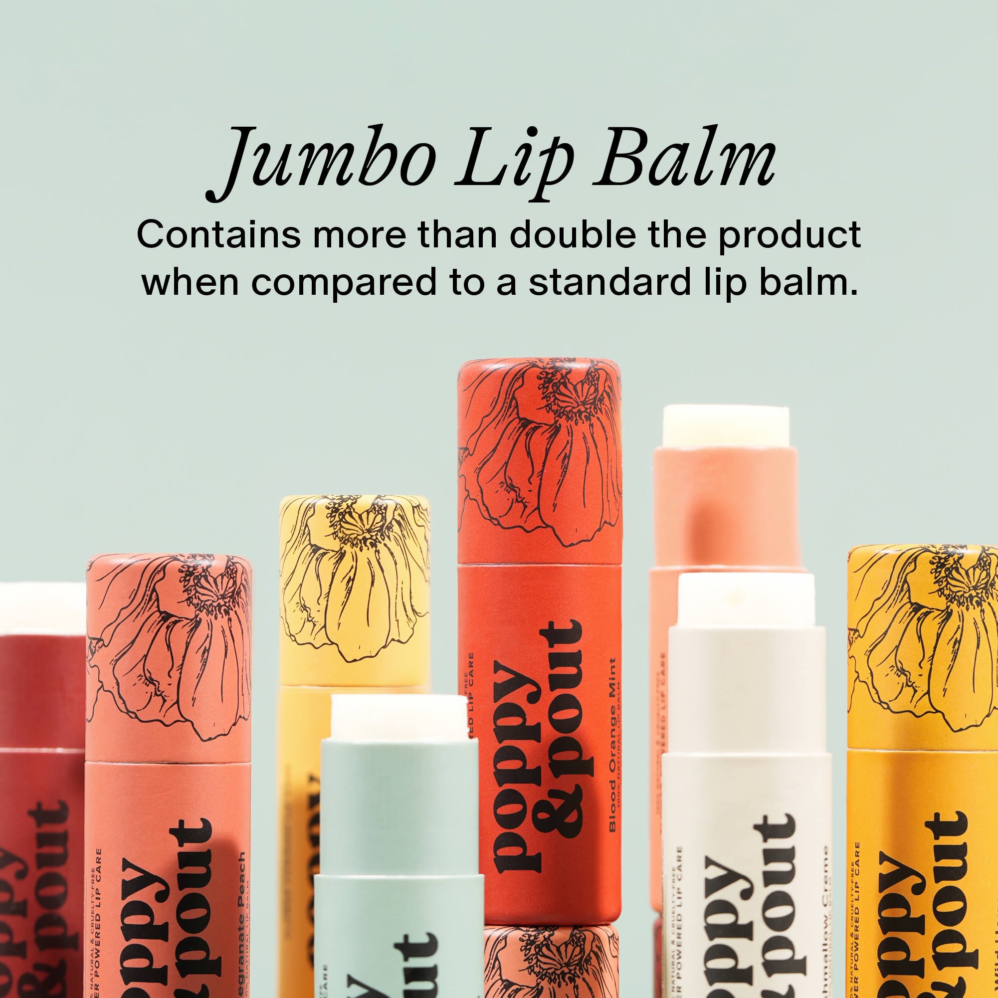 Poppy & Pout Lip Balm, Sweet Mint