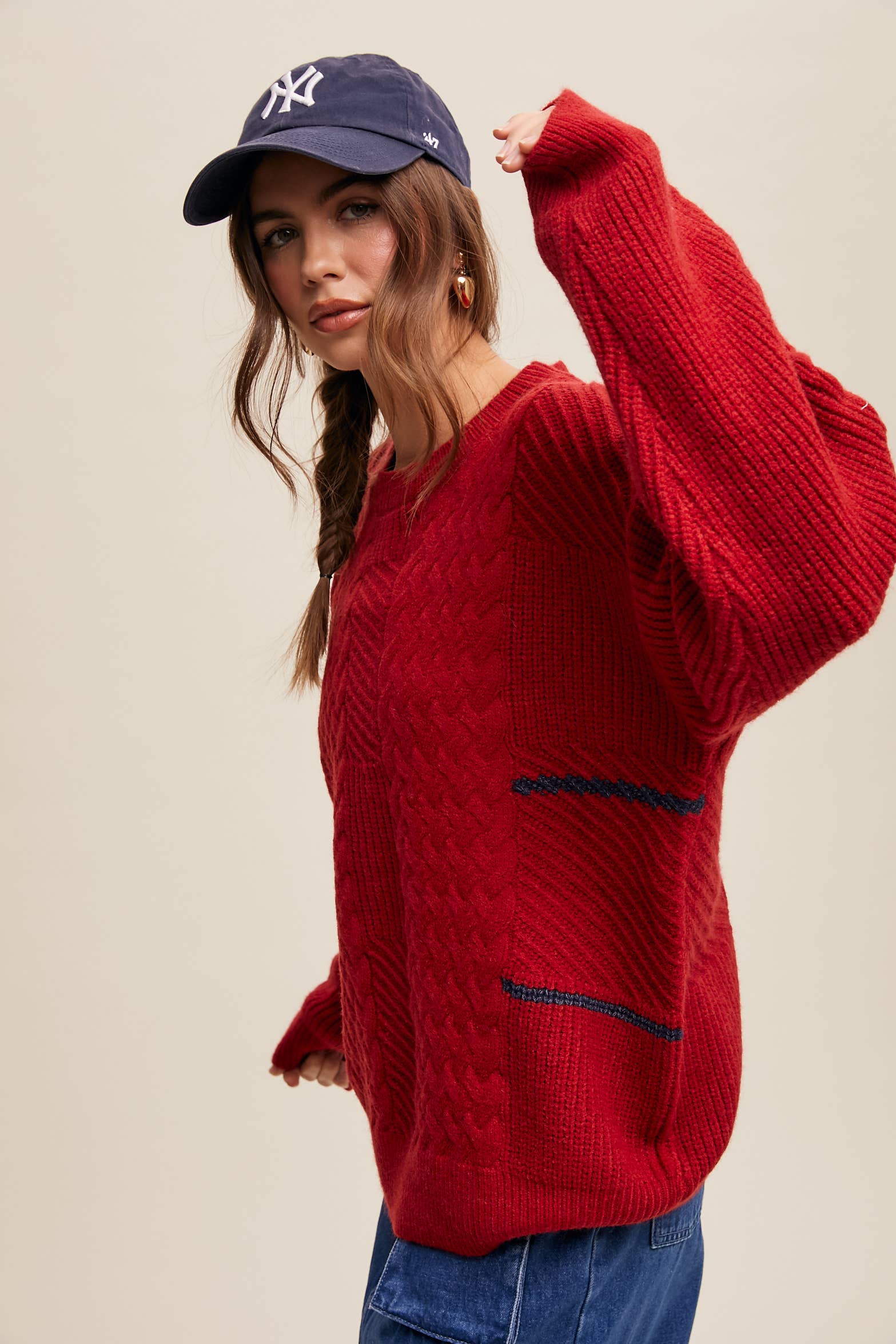 Listicle Winter Fog Knit Pullover