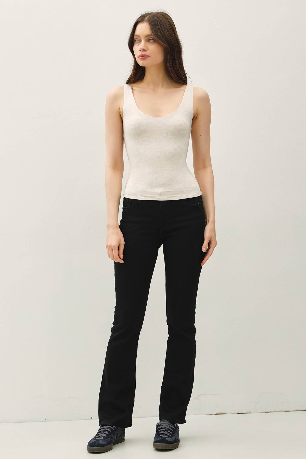 Be Cool BASIC THREADS SCOOP NECK TANK
