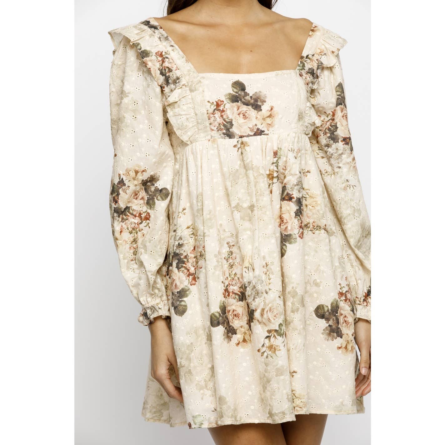 STORIA AUTUMN BOUQUET BABY DOLL DRESS