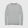 SURFSIDESUPPLY Sean Ultra Soft Classic Henley - Heather Grey