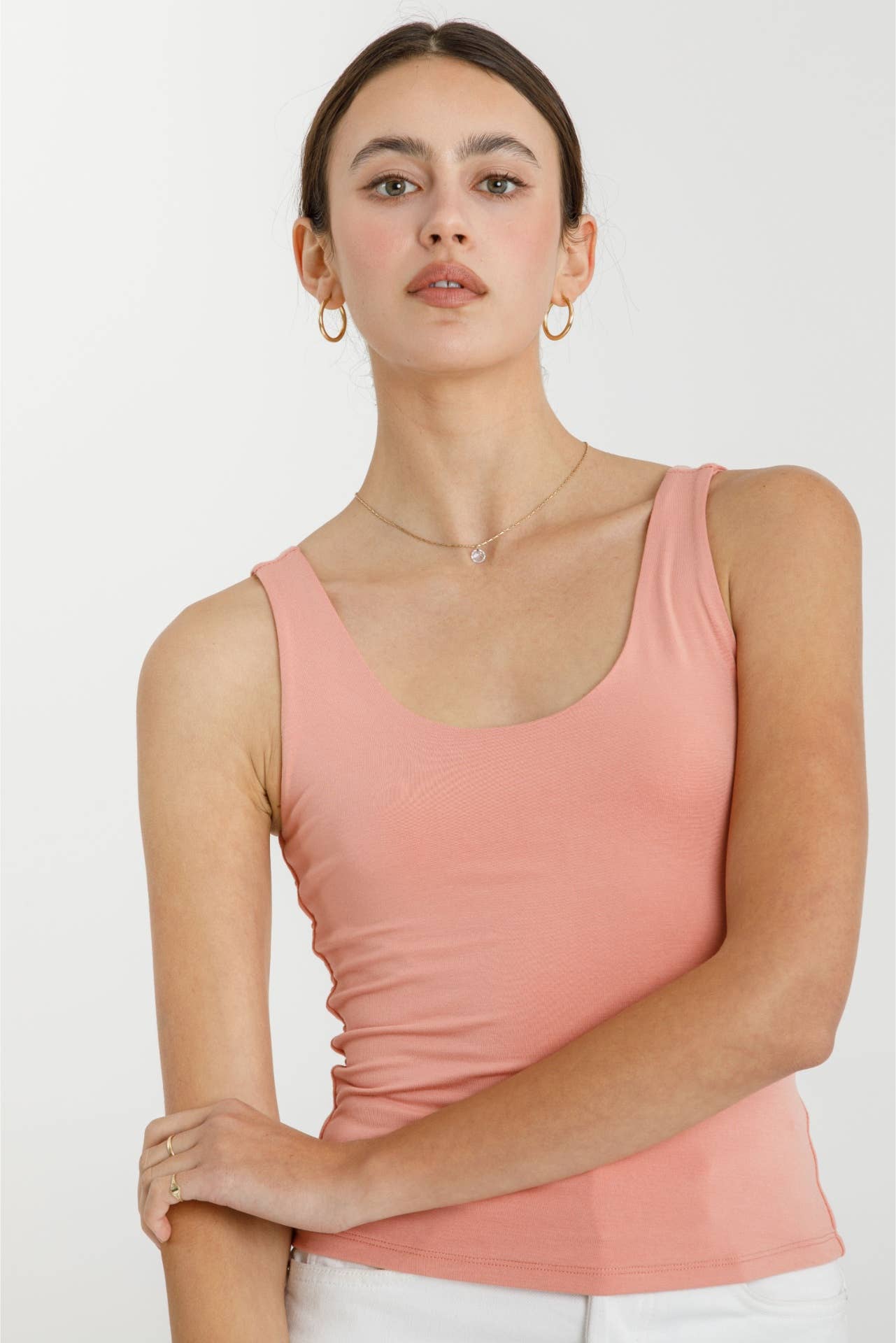 Be Cool BASIC THREADS SCOOP NECK TANK