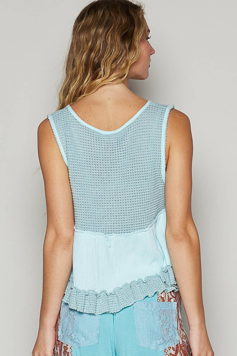 Pol Clothing BONNIE BABYDOLL TOP