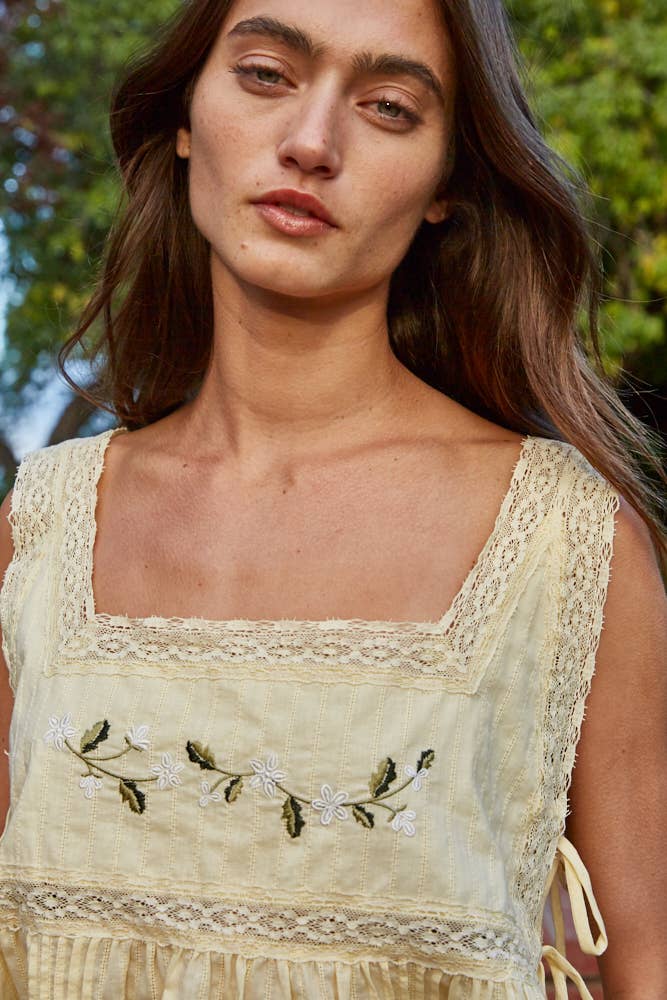 By Together Wildflower Square Neck Top