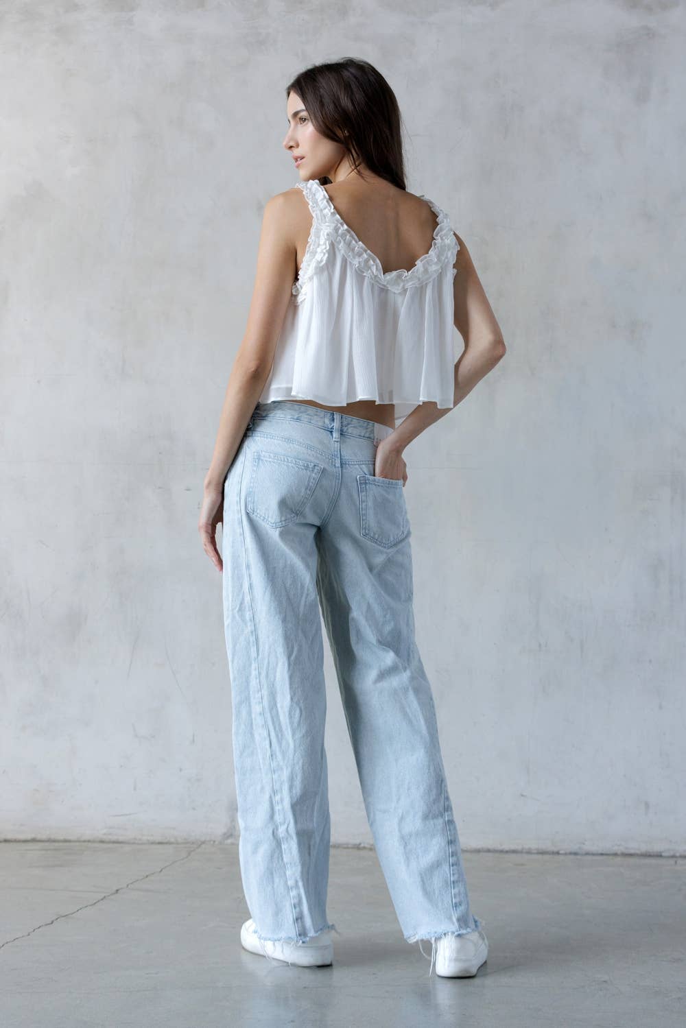 STORIA DAPHNE RUFFLED TOP