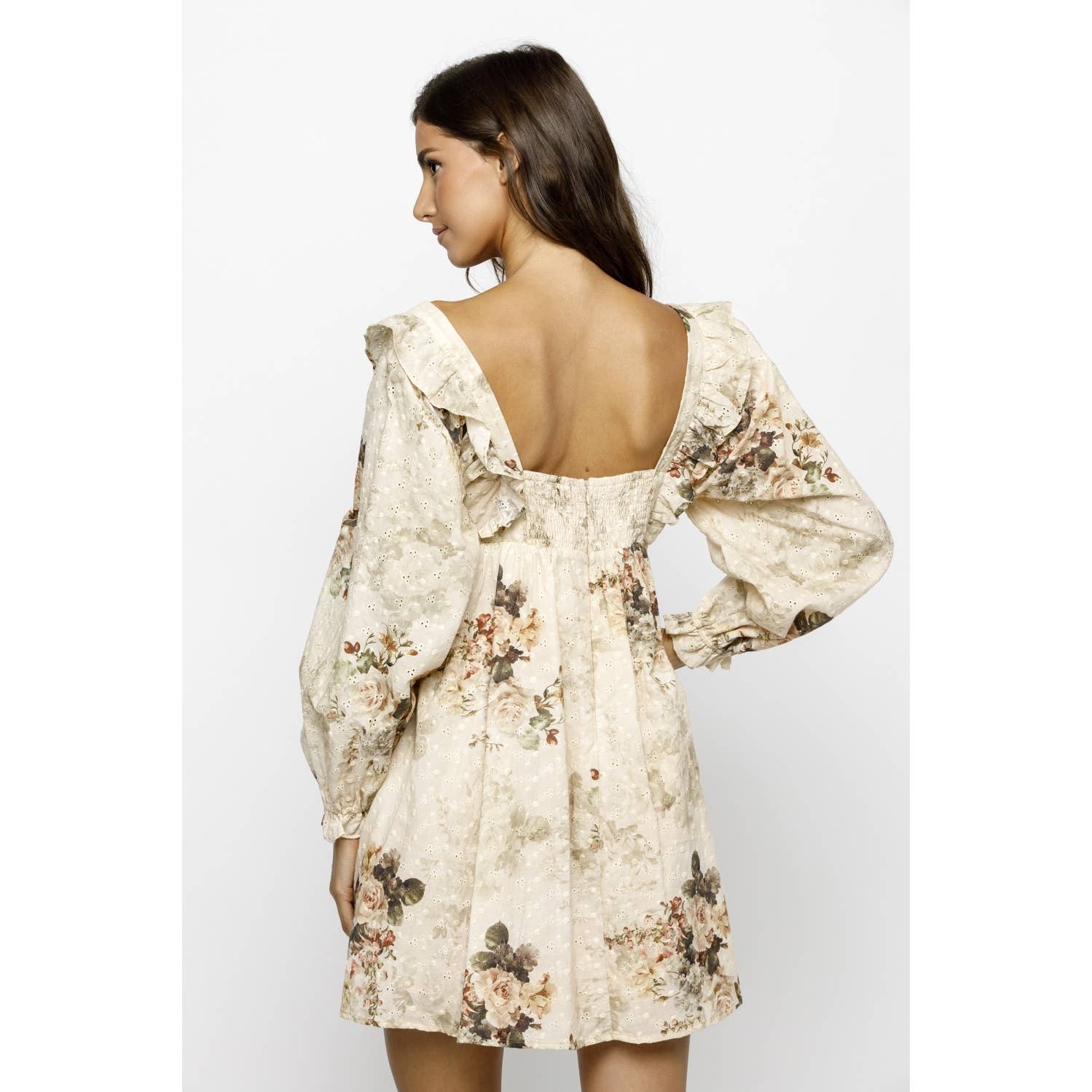 STORIA AUTUMN BOUQUET BABY DOLL DRESS