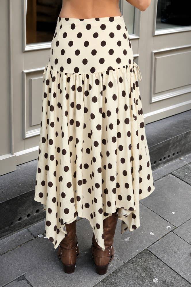 FRENCH MARKET HANDKERCHIEF MIDI SKIRT