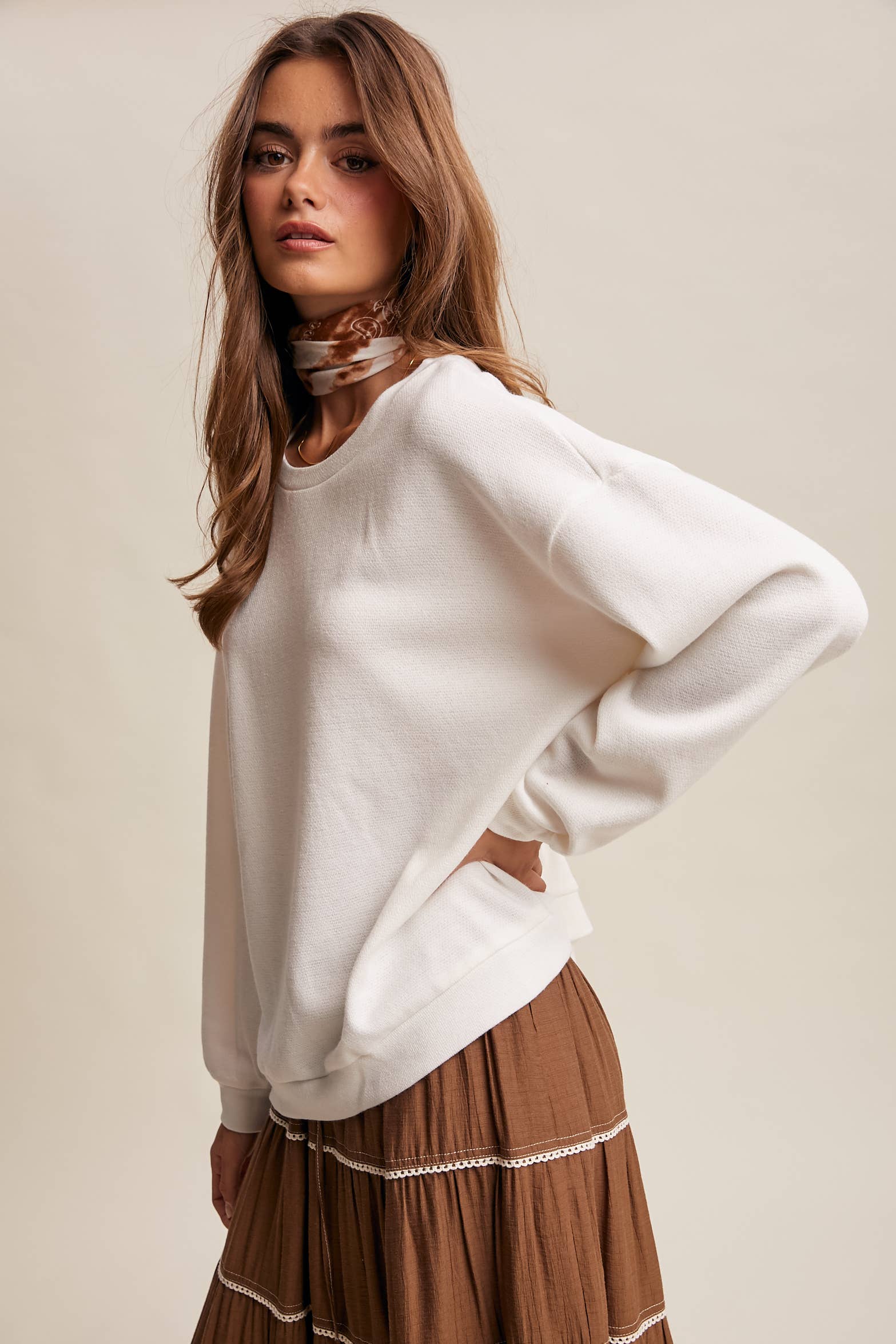 Listicle Peony Pullover Top