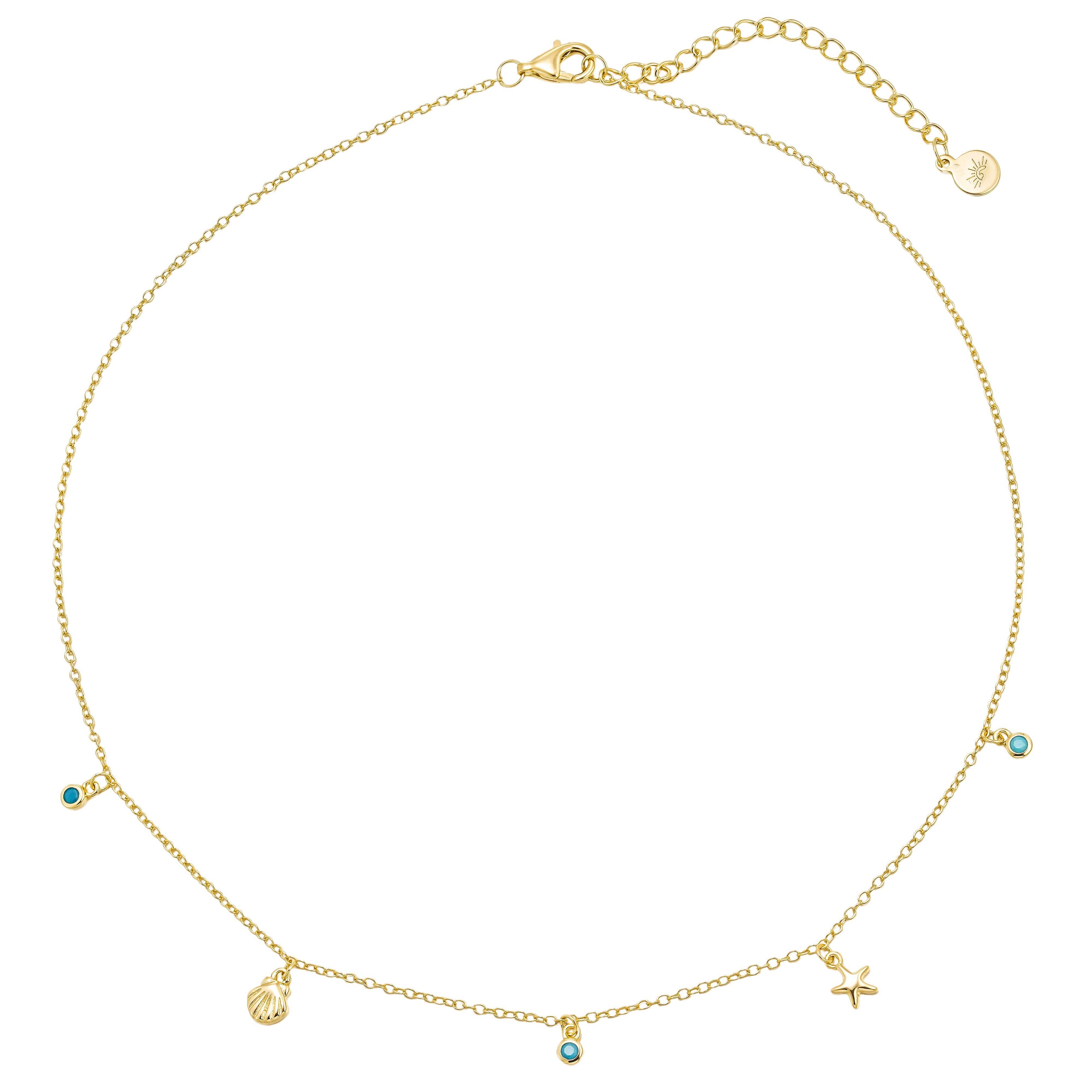 The Salty Gem Shelling Charm Necklace