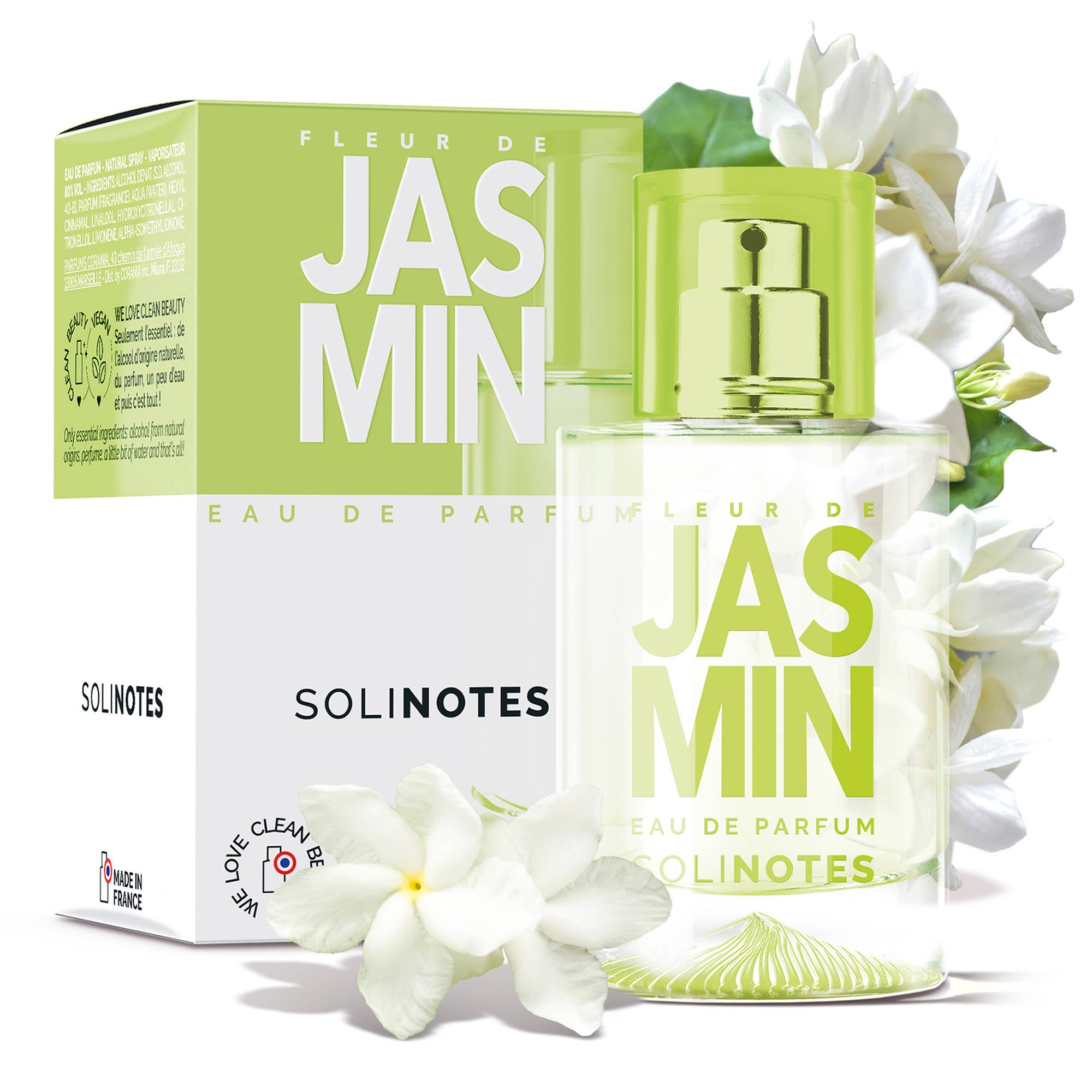 Solinotes (US Stores) - Distributed by Scents of Europe Jasmine Perfume 1.7 oz - CLEAN BEAUTY