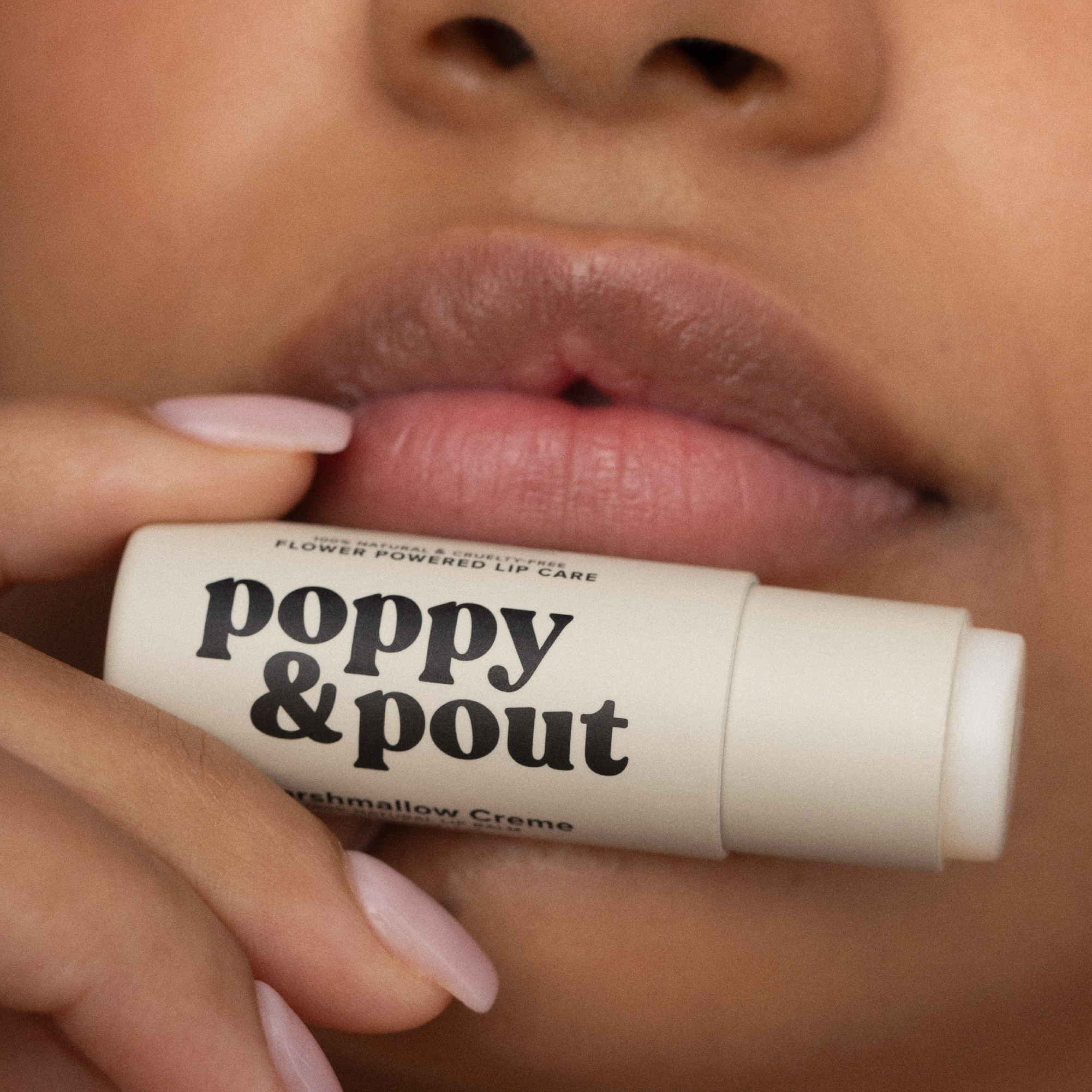 Poppy & Pout Lip Balm, Marshmallow Creme