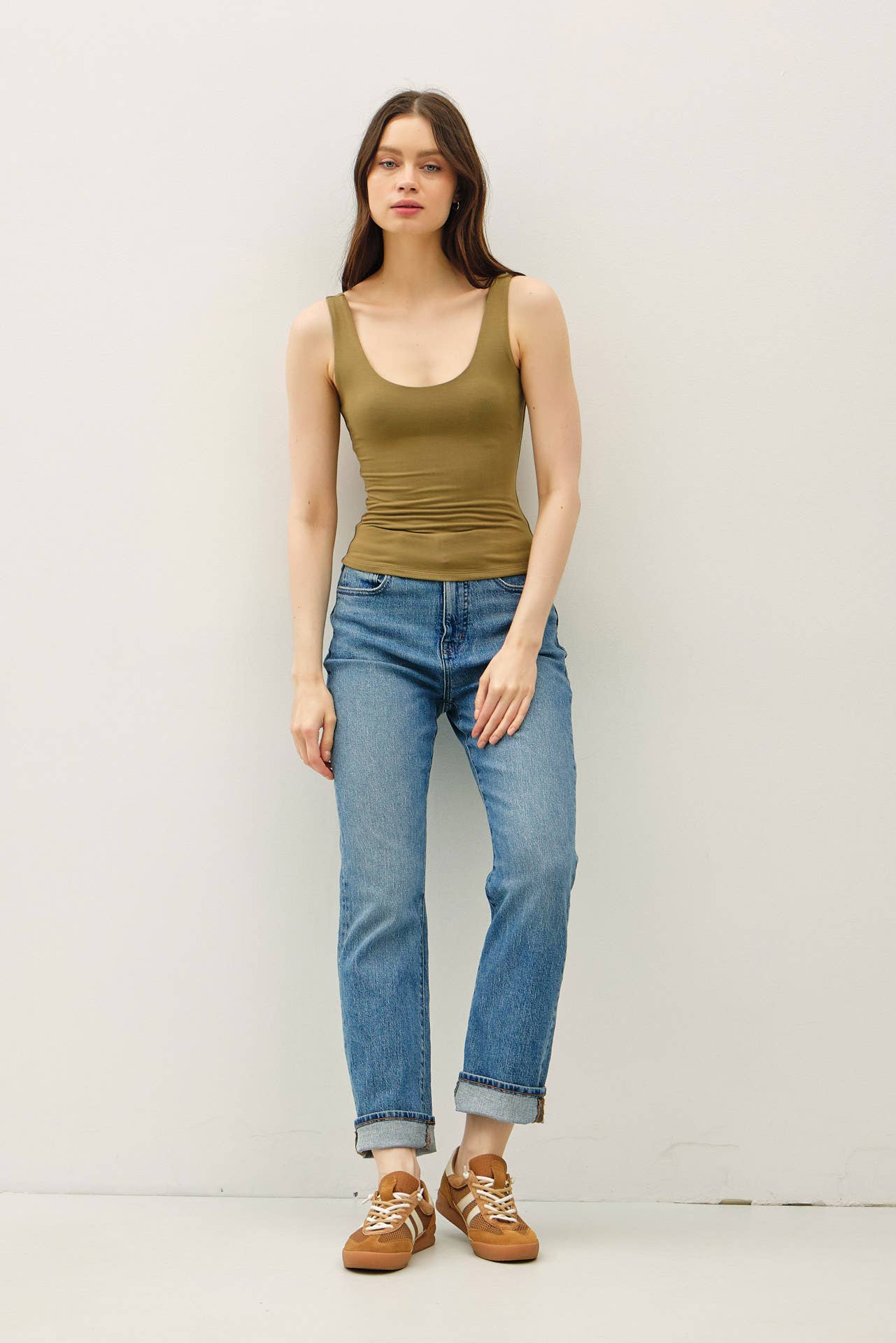 Be Cool BASIC THREADS SCOOP NECK TANK