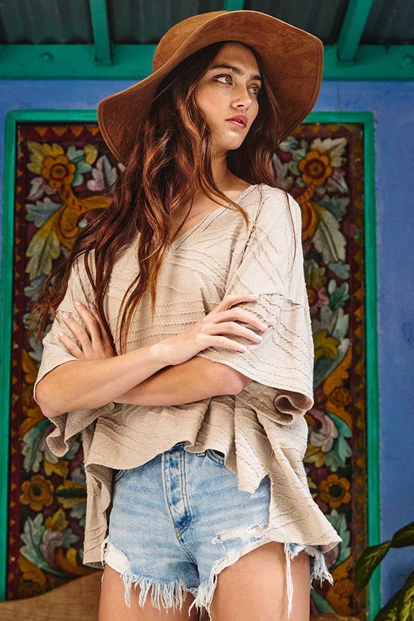 BUCKETLIST Sarah Textured Knit Top