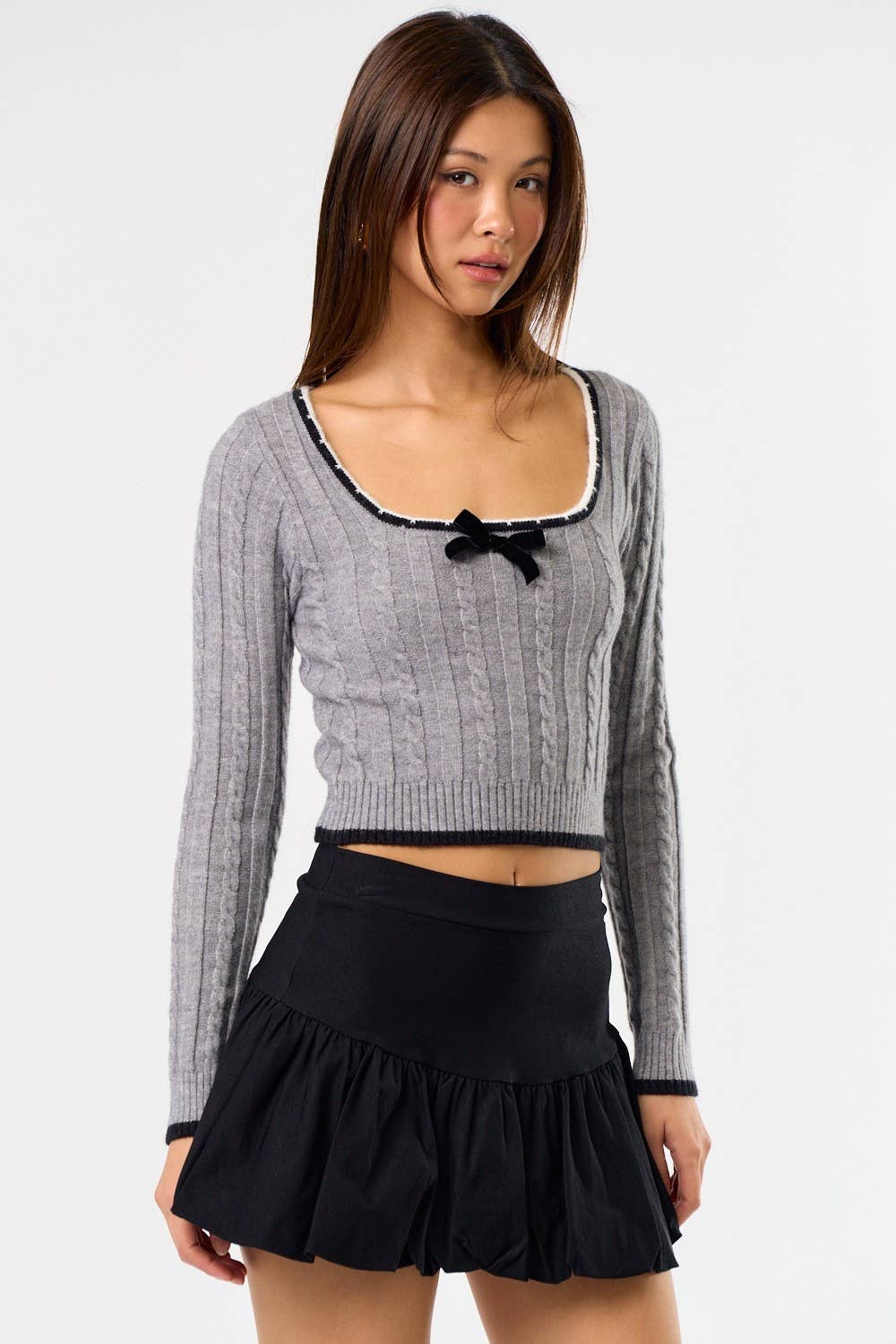 Blue Blush School Girl Sweater Top