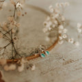 Mauve Jewelry Co. Riley Turquoise Hoops Silver
