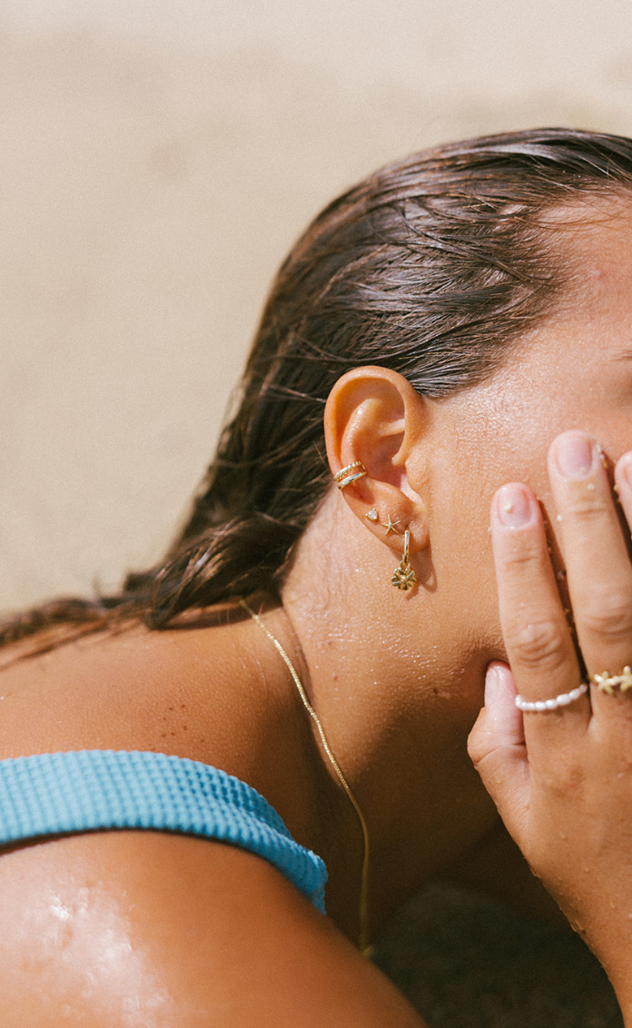 The Salty Gem Flor Earrings