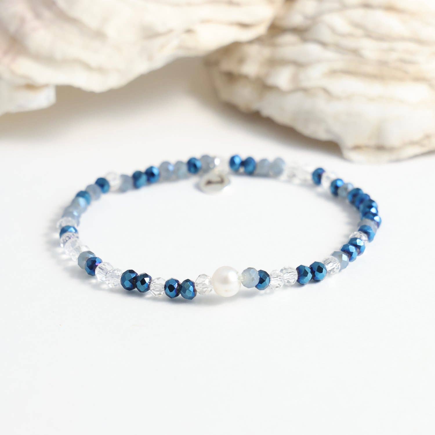 Cape Cod Chokers Dark Ocean Vibes Pearl Bracelet