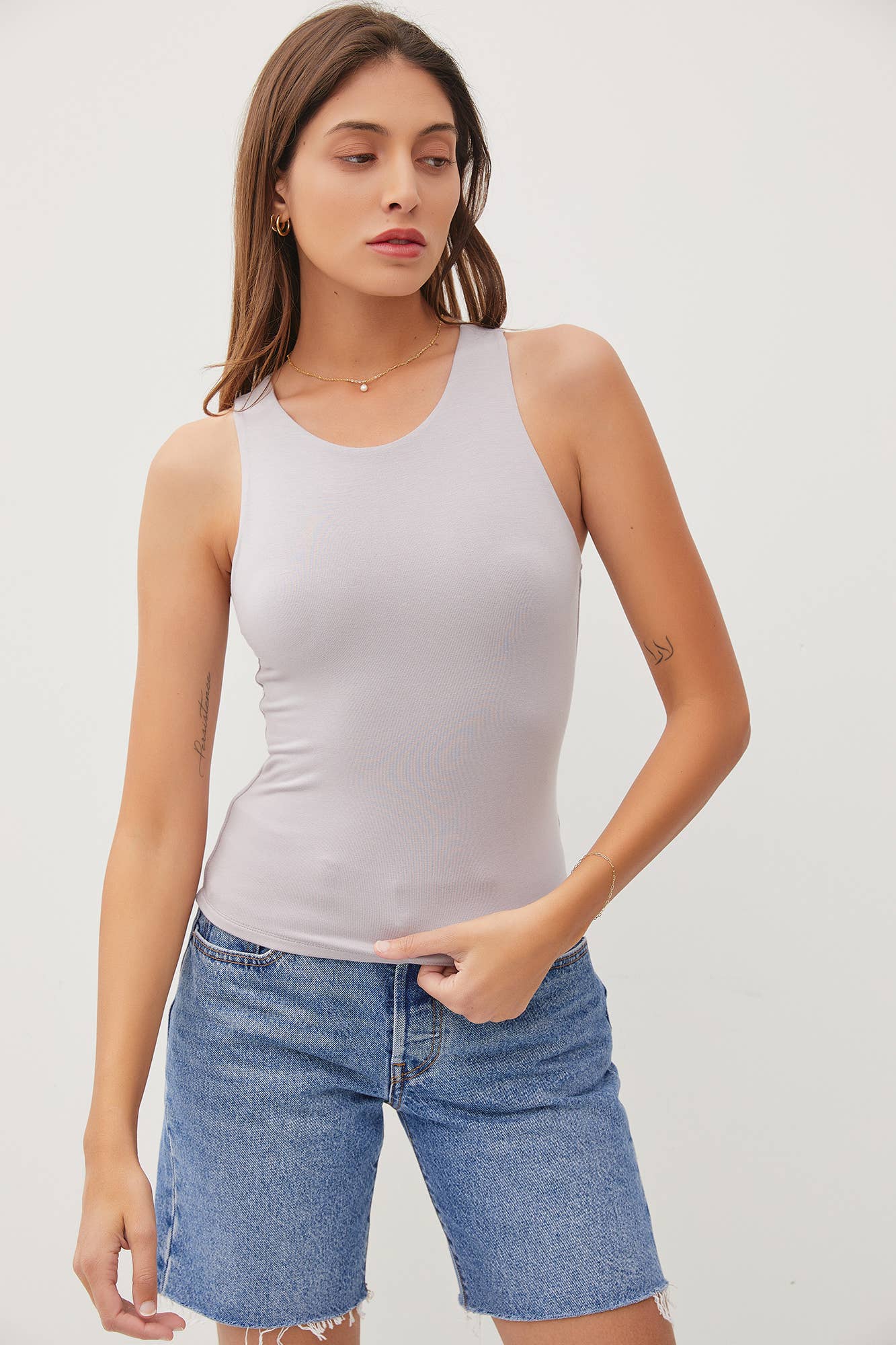 Be Cool BASIC THREADS ROUND NECK TANK
