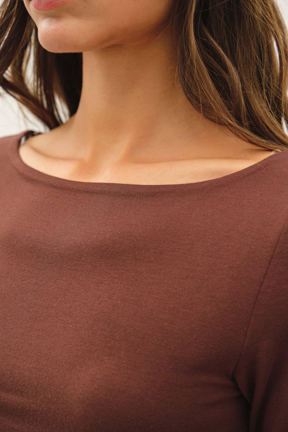 Be Cool BASIC THREADS BOAT NECK LONG SLEEVE TOP