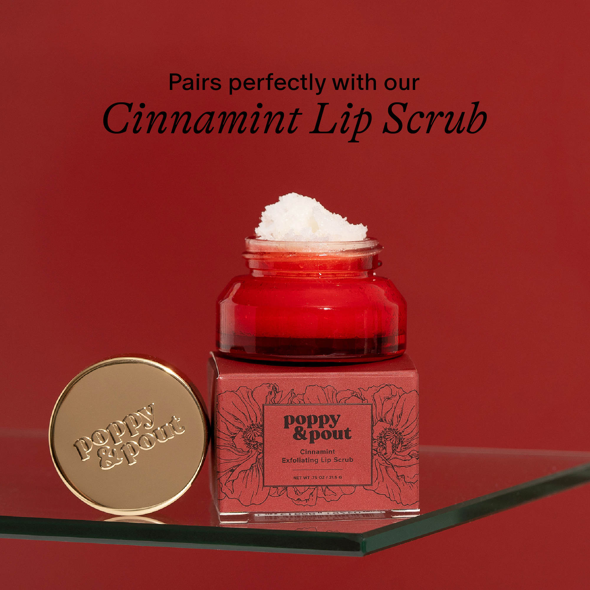 Poppy & Pout Lip Balm, Cinnamint
