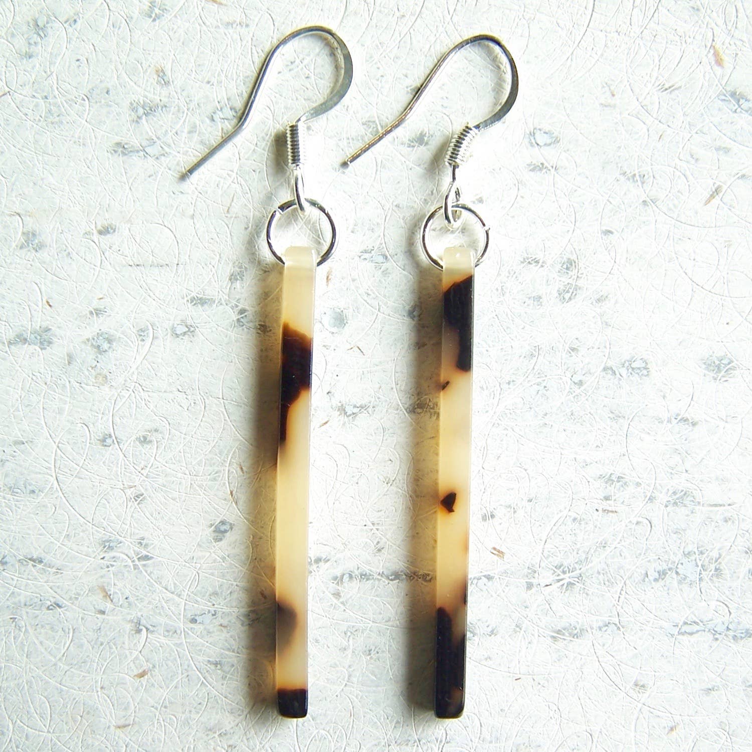 Jo Bird Jewelry Acetate Skinny Sticks Lt. Tortoise