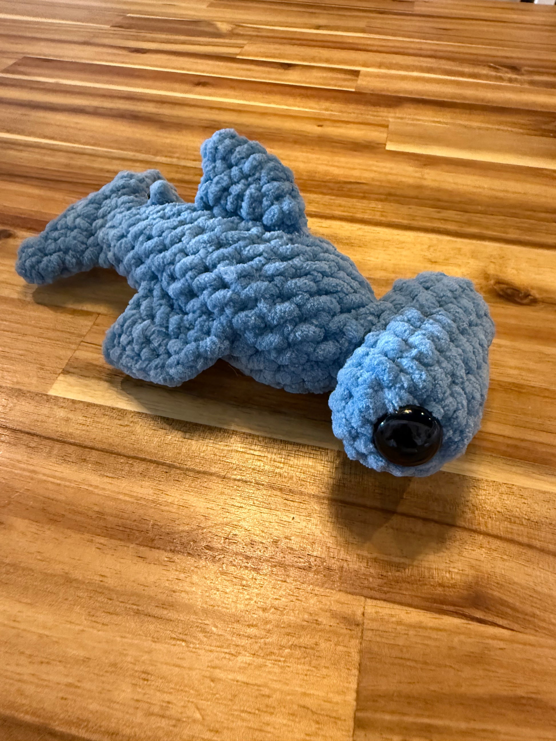 The Yarn Barn NC Hammerhead Plushie (Medium) Light blue