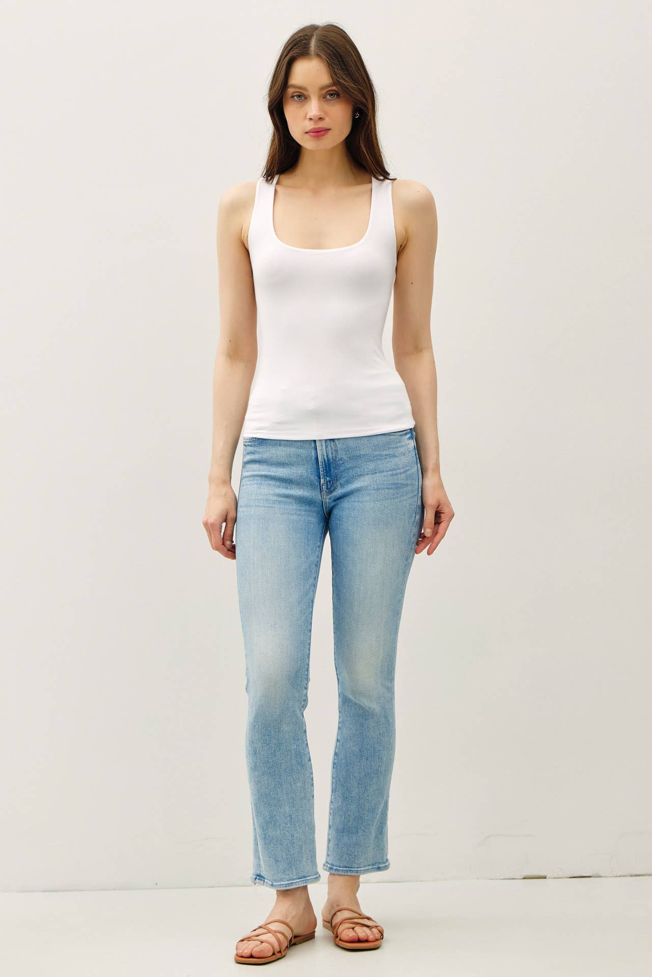 Be Cool BASIC THREADS SQUARE NECK TANK