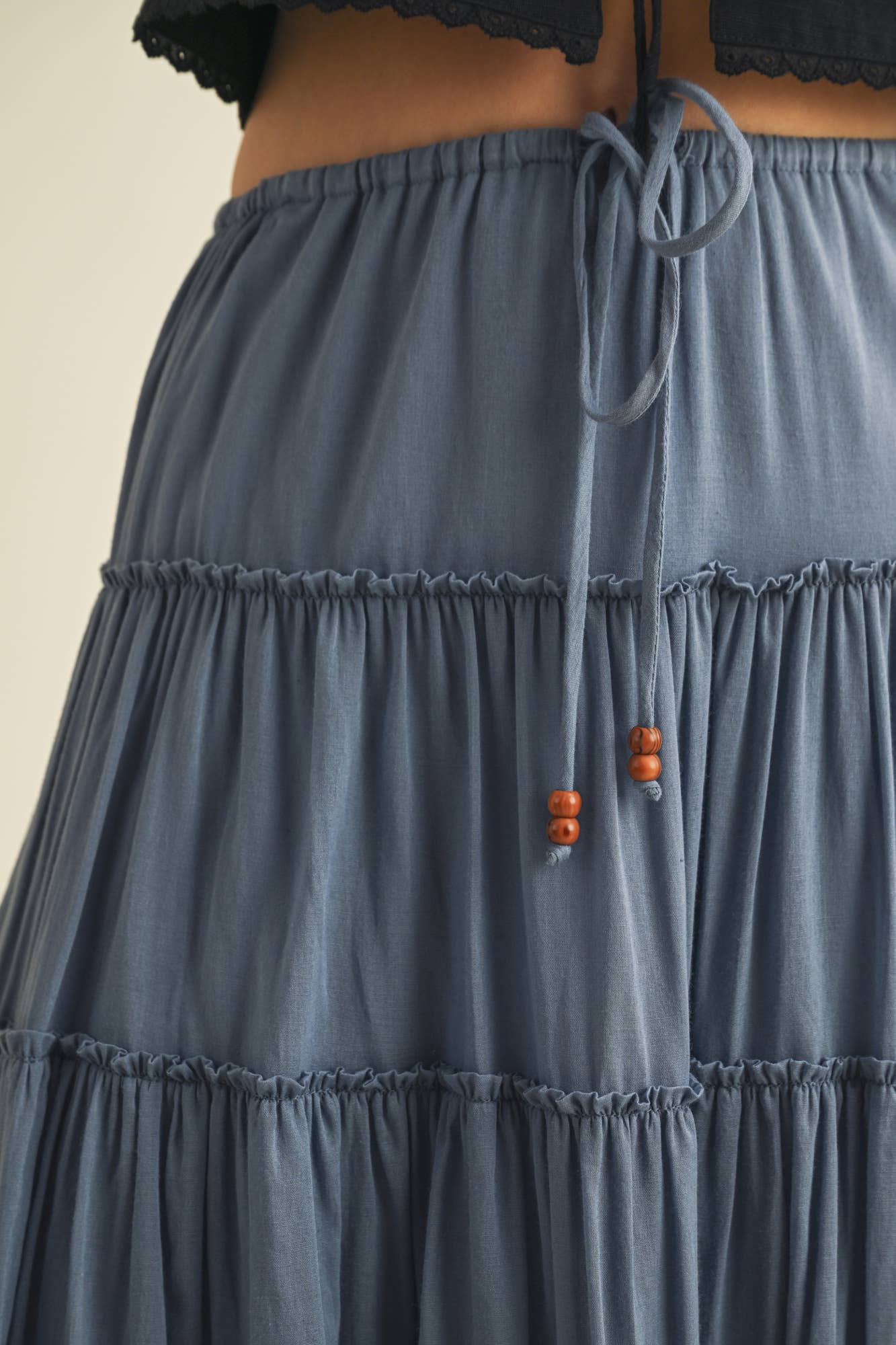 Mustard Seed SIERRA TIERED MAXI SKIRT