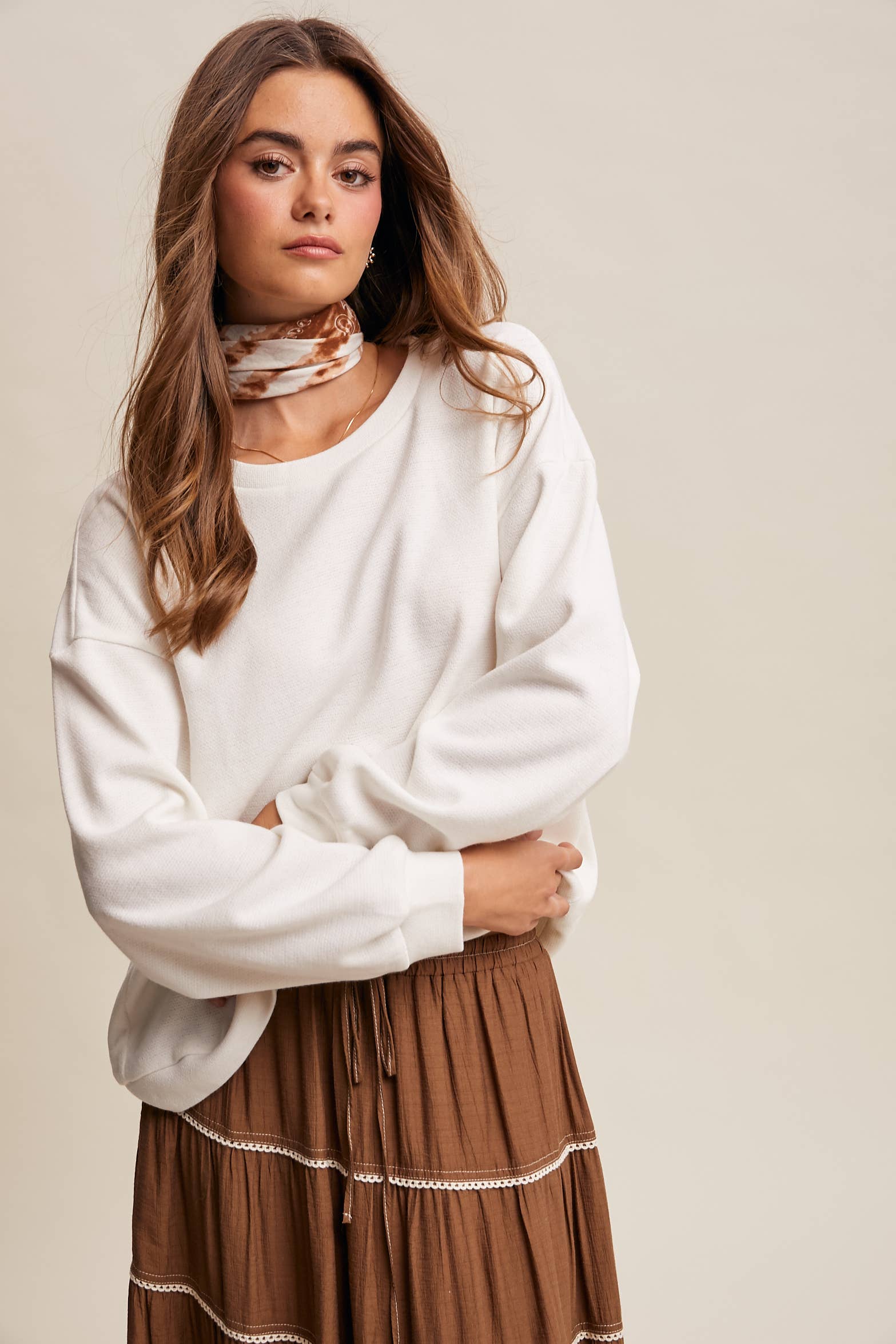 Listicle Peony Pullover Top