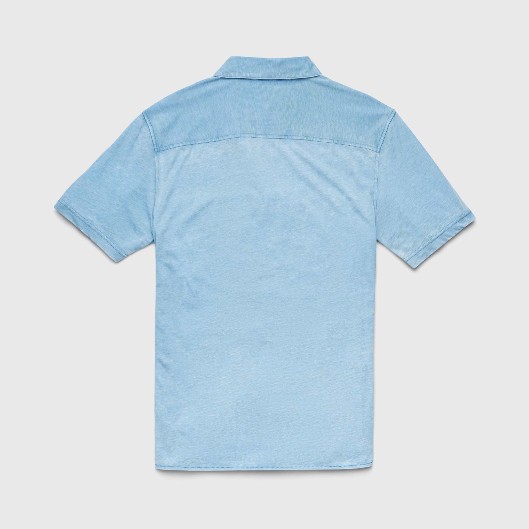 SURFSIDESUPPLY Tony s/s Burnout knit Shirt - Blissful Blue