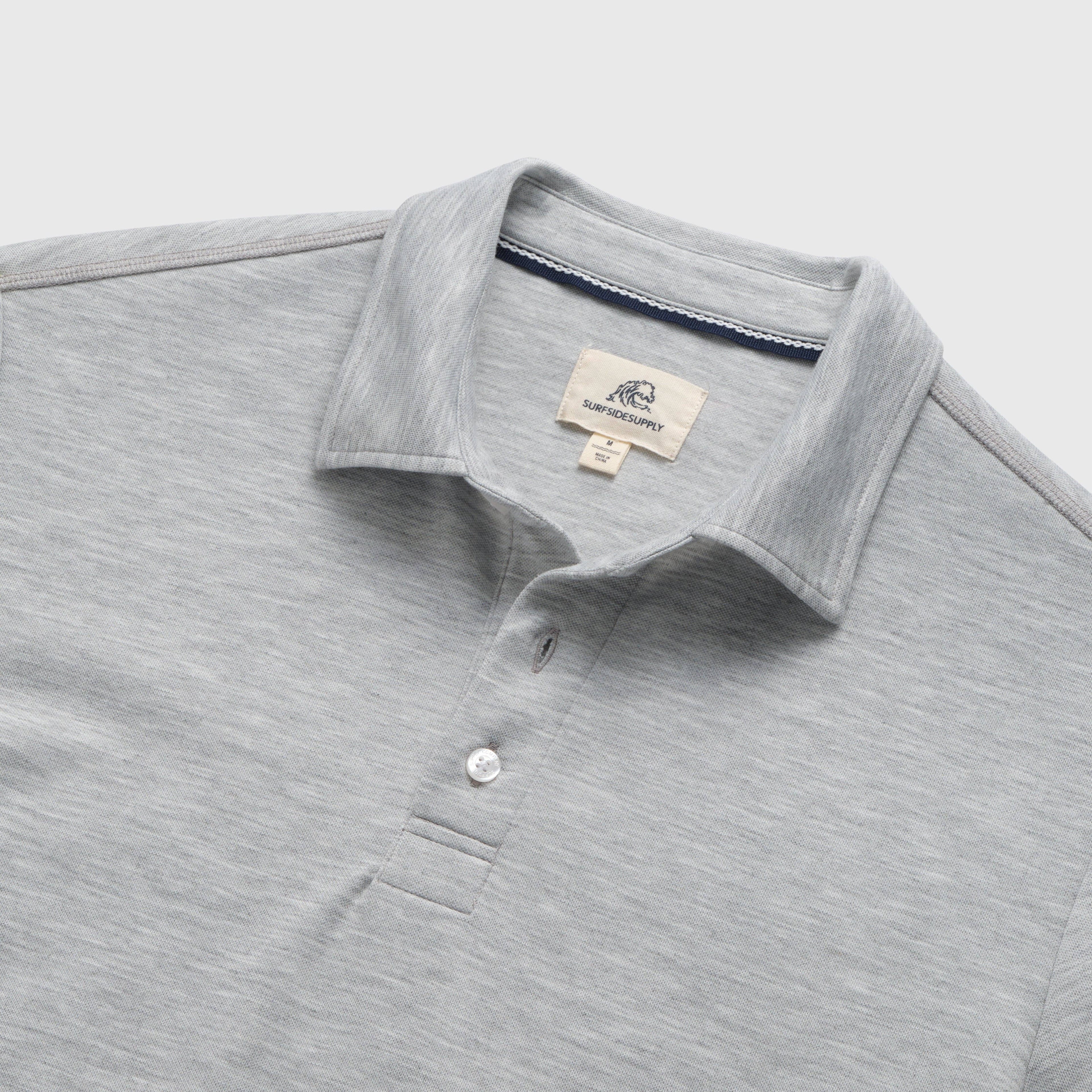 SURFSIDESUPPLY Ryan Pique Polo - Heather Grey