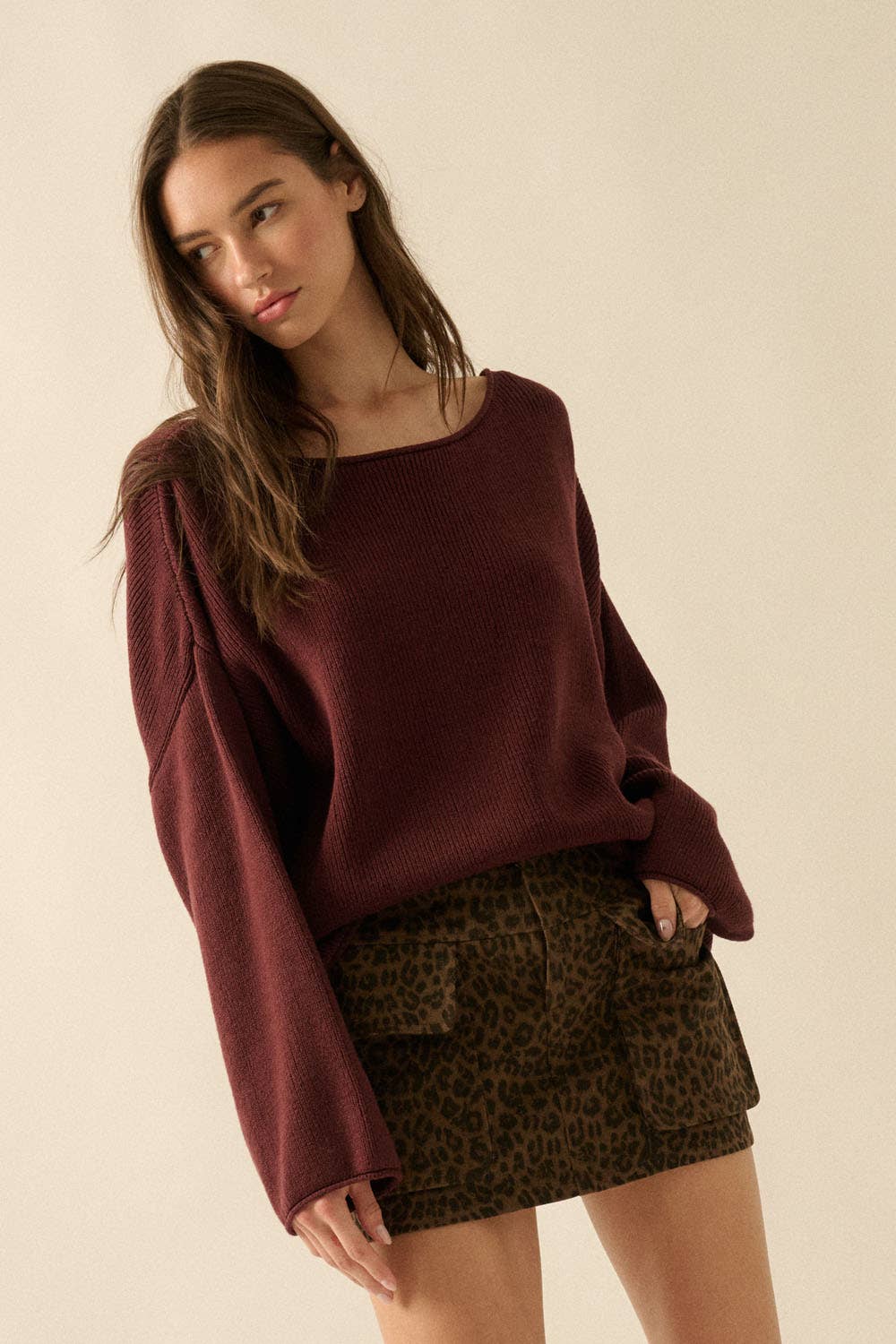 Promesa USA Giselle Rib-Knit Sweater