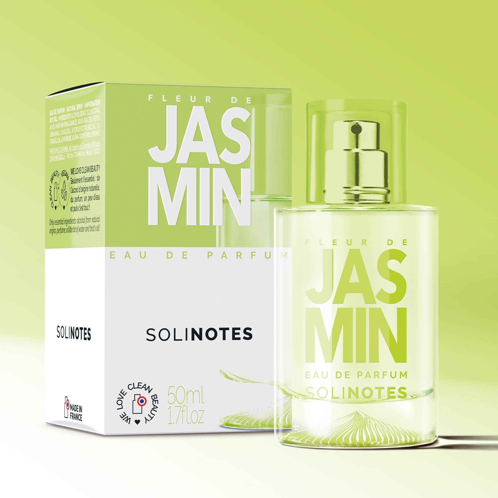 Solinotes (US Stores) - Distributed by Scents of Europe Jasmine Perfume 1.7 oz - CLEAN BEAUTY