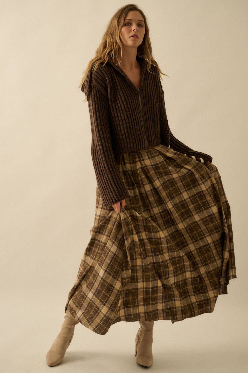Promesa USA Prairie Plaid Maxi