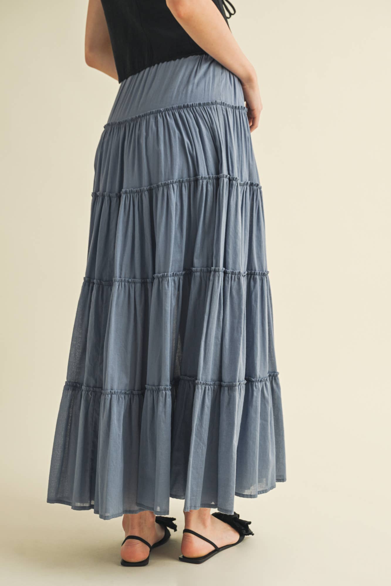 Mustard Seed SIERRA TIERED MAXI SKIRT