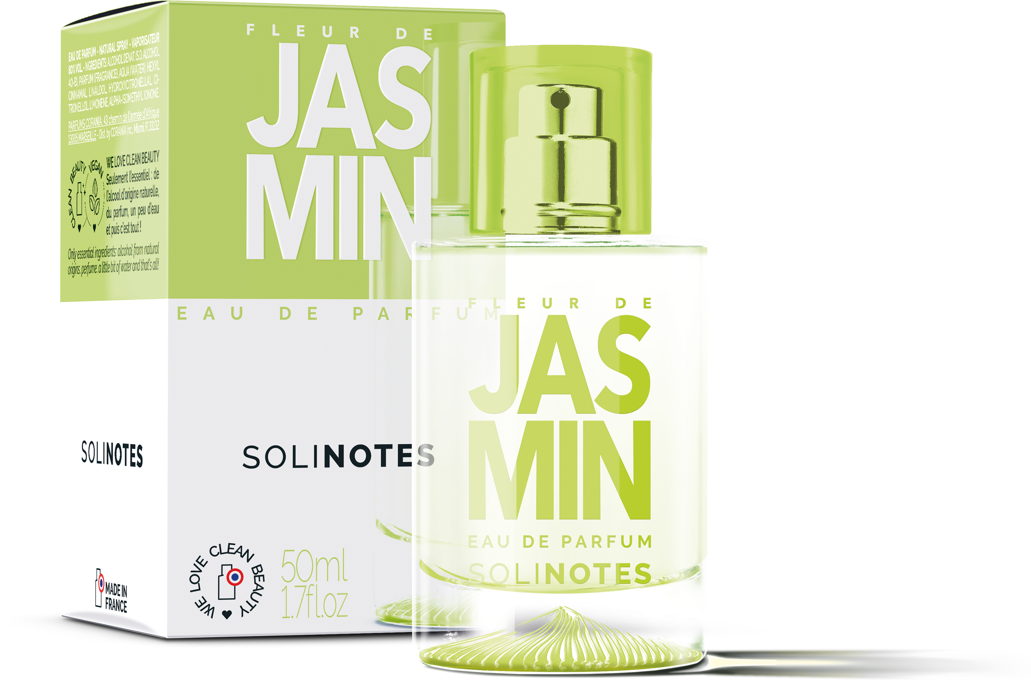 Solinotes (US Stores) - Distributed by Scents of Europe Jasmine Perfume 1.7 oz - CLEAN BEAUTY